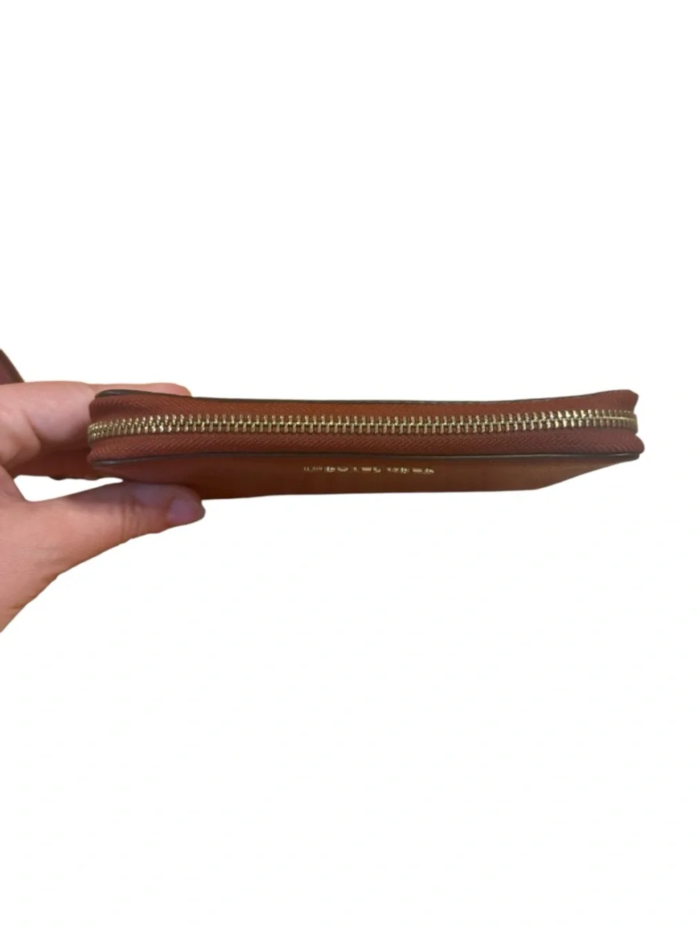 Michael Kors Women's Maroon Leather Wristlet Wallet